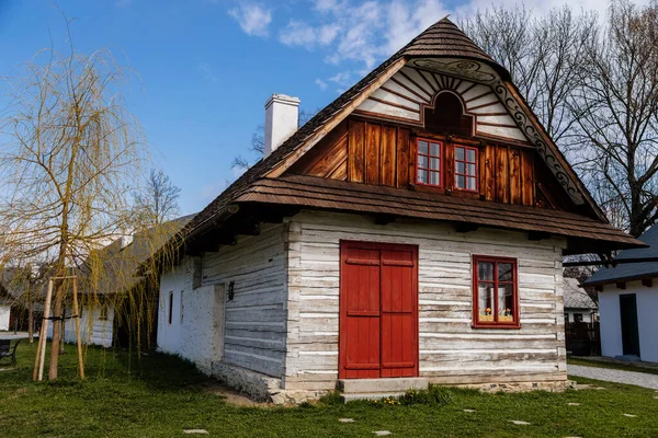 Hlinsko Vysocina República Checa Abril 2022 Casa Rural Tradicional Madera — Foto de Stock