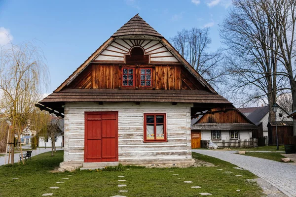 Hlinsko Vysocina Czech Republic April 2022 Traditional Village Wooden Farm — Stock Photo, Image