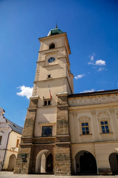 Litomysl Tschechische Republik April 2022 Altstadt Oder Rathaus Mit Turm — Stockfoto