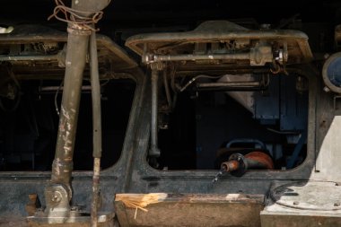 Prag, Çek Cumhuriyeti, 11 Temmuz 2022: Ukrayna savunması tarafından Letenske planında imha edilen Rus istila silahları sergisi, Ukrayna 'da savaş, orta menzilli karadan havaya füze sistemleri Buk