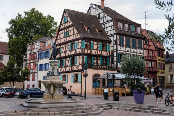Colmar Alsace France July 2022 Town Capital Alsatian Wine Narrow — Fotografia de Stock