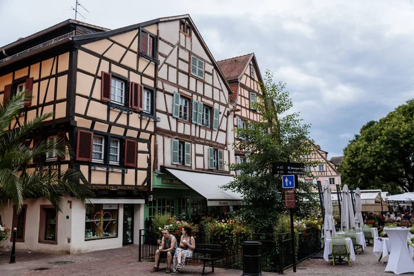 Colmar Alsace France July 2022 Town Capital Alsatian Wine Narrow — Foto Stock