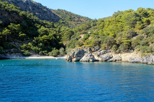 Fethiye Oludeniz Aquarium Bay Blue Lagoon Turkey Best Beaches Yacht — Stok fotoğraf