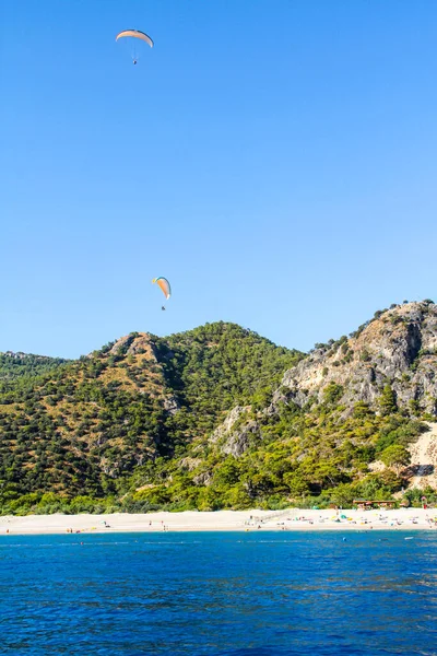 Fethiye Oludeniz Aquarium Bay Blue Lagoon Turkey Best Beaches Yacht — Stok fotoğraf