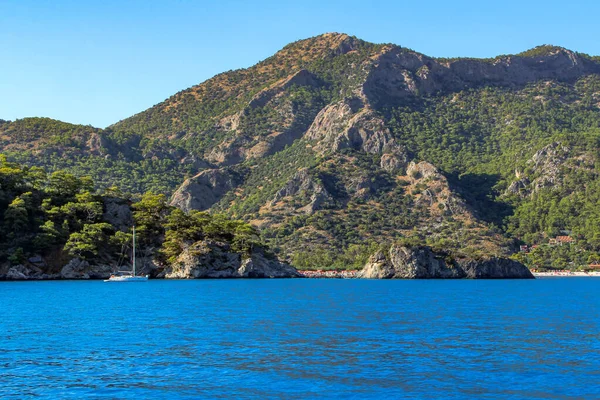 Fethiye Oludeniz Aquarium Bay Blue Lagoon Turkey Best Beaches Yacht — Foto de Stock