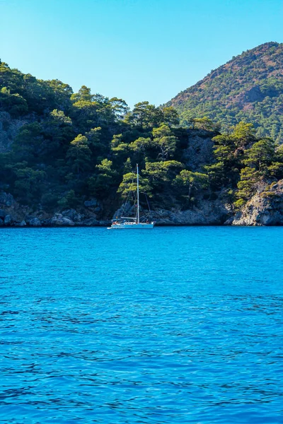 Fethiye Oludeniz Aquarium Bay Blue Lagoon Turkey Best Beaches Yacht — Stok fotoğraf