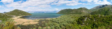 Skadar Gölü 'ne ve yeşil çevreye bakın