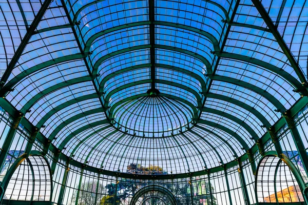 Laeken Brusel Belgie 2018 Dekorovaná Secesní Střecha Královských Skleníků — Stock fotografie