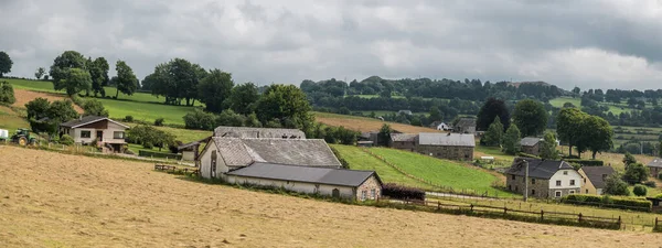 Vista Paisagem Rural Nas Ardenas Waimes Bélgica Julho 2017 — Fotografia de Stock