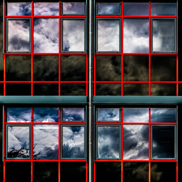 Abstract View Rectangular Windows Bayreuth Germany — Stock Photo, Image