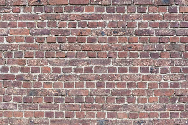 Ściana Cegły Ciepłych Odcieniach — Zdjęcie stockowe