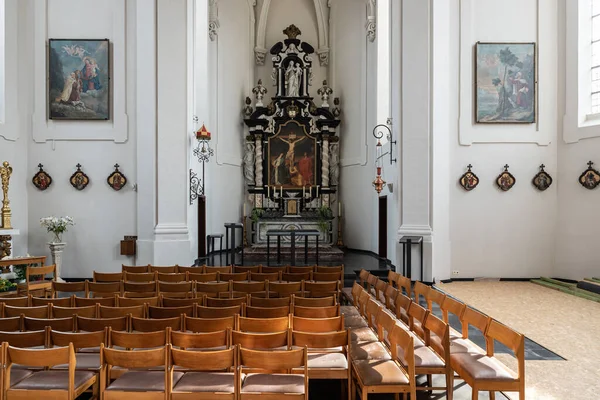 Vilvoorde Flämische Region Belgien 2021 Innenarchitektur Der Katholischen Basilika Und — Stockfoto