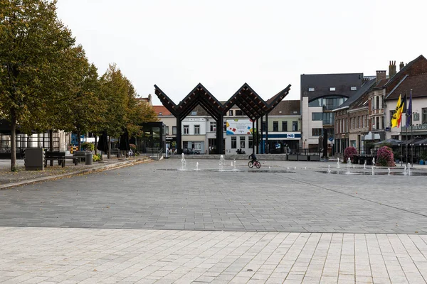 Vilvoorde Flemish Region Belgium 2021 View Old Market Square — 图库照片