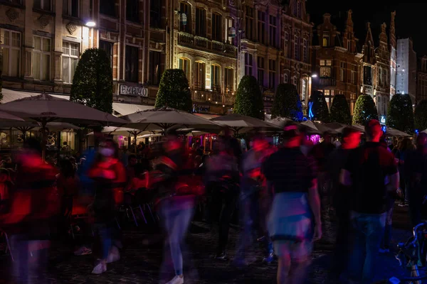 Lovaina Región Flamenca Brabante Bélgica 2021 Estudiante Haciendo Una Fiesta — Foto de Stock