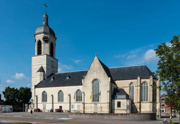 Haacht Flemish Brabant Region Belgium 2021 Haacht Church Municipal Square — 스톡 사진