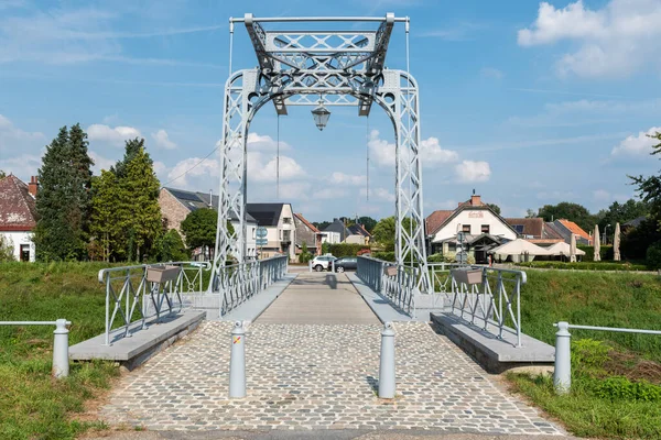 Tremelo Flemish Brabant Region Belgium 2021 Pedestrian Bridge River Dyle — Stock Photo, Image