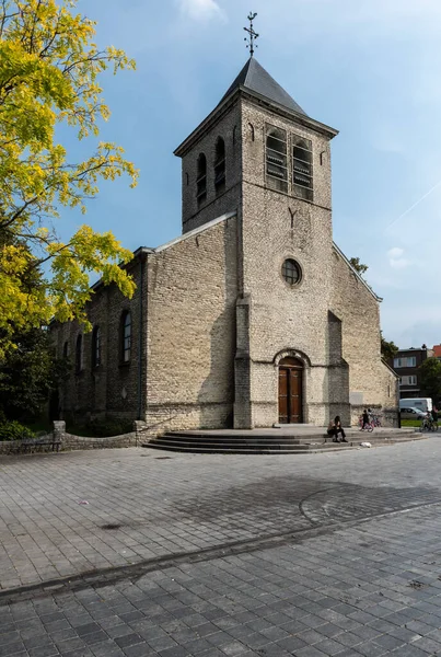 Evere Region Hlavního Města Bruselu Belgie 2021 Katolický Kostel Vinca — Stock fotografie