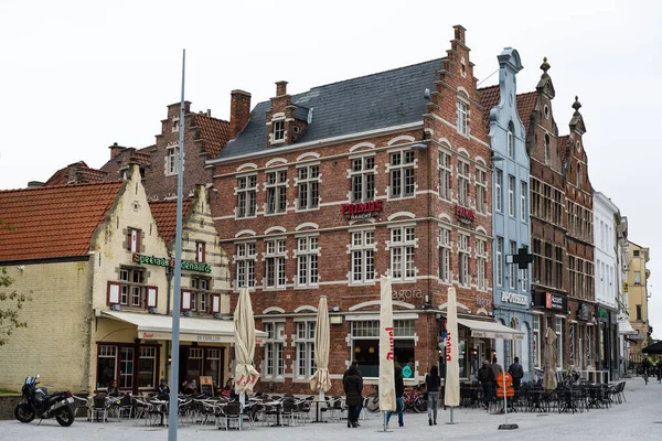 Oudenaarde Doğu Flanders Bölgesi Belçika Ekim 2017 Eski Pazar Meydanı — Stok fotoğraf