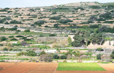 Malikata, Malta kıyılarındaki dağlarda yerel tarım alanları