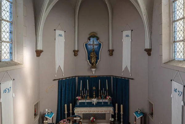 Meise Flämisch Brabant Belgien 2022 Innengestaltung Der Katholischen Marienkapelle — Stockfoto