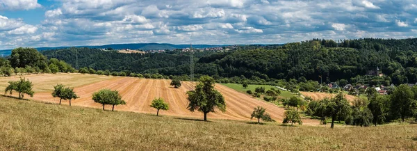 Vista Panorâmica Sobre Campo Torno Johannesberg Hesse Alemanha — Fotografia de Stock