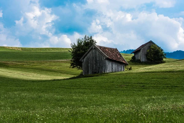 Vista Panorâmica Sobre Paisagem Rural Alemã Torno Aldeia Kappel Com — Fotografia de Stock