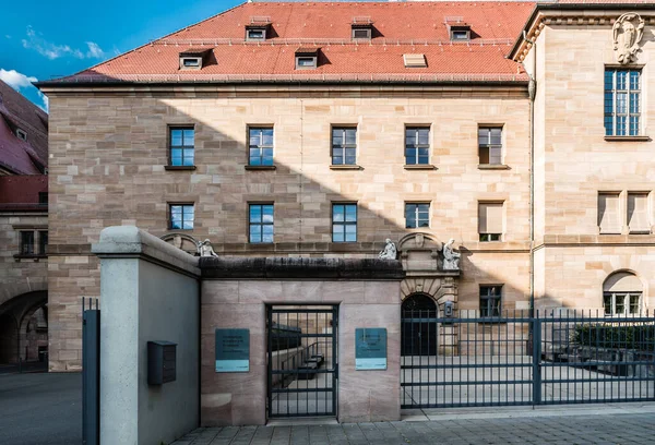 Neurenberg Bavaria Germany 2018 Facade Courthouse Nuremberg Trials — стокове фото