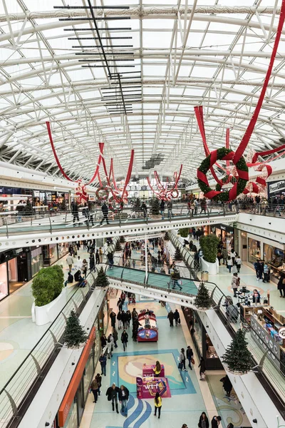 Lisboa Portugal 2018 Diseño Interior Contemporáneo Del Centro Comercial Vasco — Foto de Stock