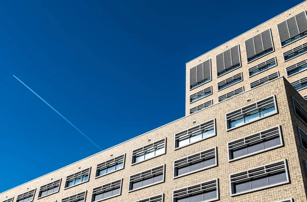 Laeken Bruxelles Belgia 2019 Fațada Modernă Design Dreptunghiular Clădirii Herman — Fotografie, imagine de stoc