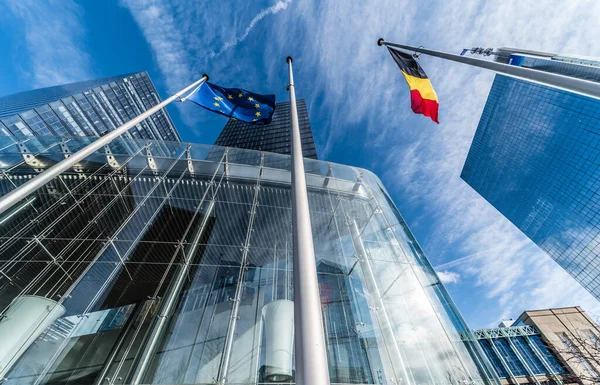 Brüssel Belgien März 2019 Der Moderne North Galaxy Tower Mit — Stockfoto