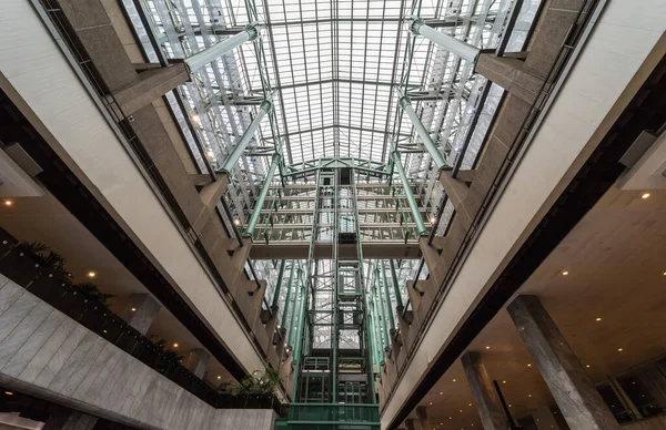 Brüsszel Belgium 2019 Ccn Északi Kommunikációs Központjának Liftje Lépcsőfeljárója — Stock Fotó