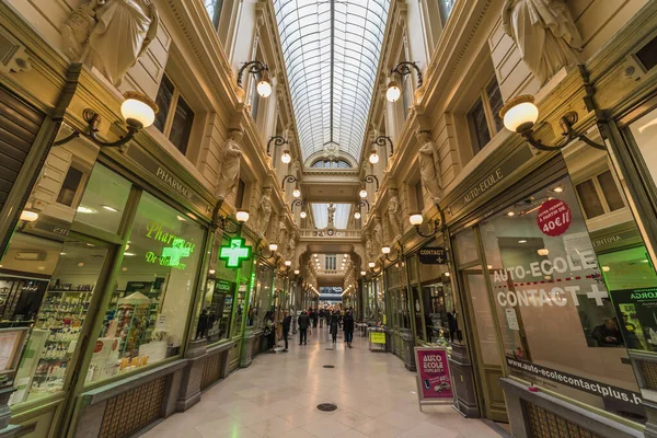 Brussels Belgium 2019 Decorated Art Shopping Mall Called Passage Nord — Stock Photo, Image