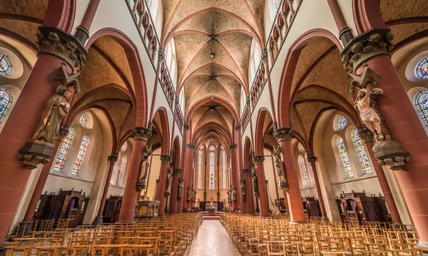 Jette Brüssel Belgien März 2019 Innenausstattung Und Symmetrische Gestaltung Der — Stockfoto