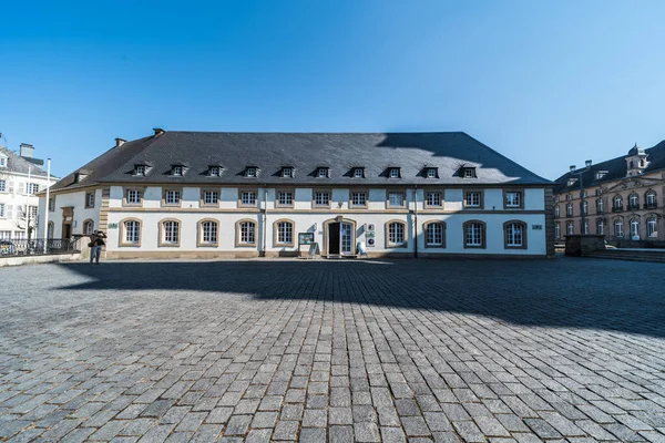 Echternach Gran Ducado Luxemburgo 2019 Fachada Abadía Liceo Clásico Liceo — Foto de Stock
