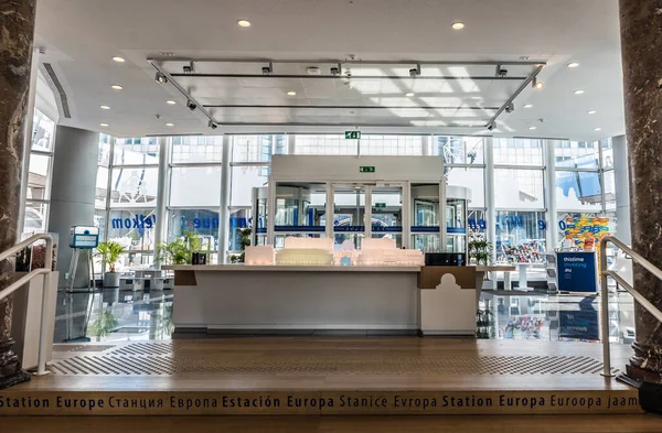 Ixelles Bruselas Bélgica 2019 Interior Del Parlamento Europeo Info Point — Foto de Stock