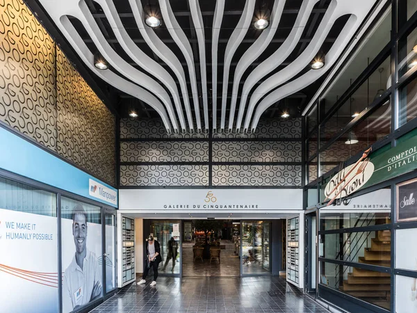Brüssel Belgien 2019 Fassade Und Eingangshalle Der Galerie Cinquentenaire — Stockfoto