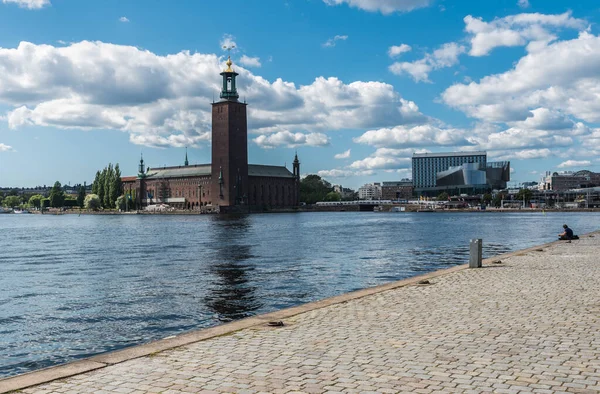 Riddarholmen Stockholm Sweden 2019 View Birger Jarls Torg Square City — Stock Photo, Image