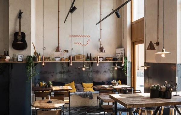 Stockholm Zweden 2019 Interieur Van Een Typisch Zweeds Restaurant Scandinavisch — Stockfoto