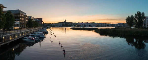 Stoccolma Svezia 2019 Vista Panoramica Sullo Skyline Stoccolma Sul Mare — Foto Stock