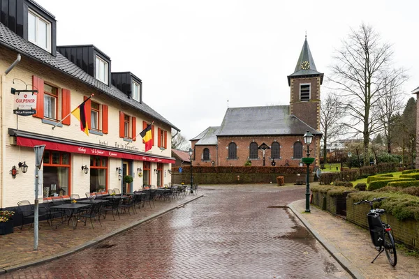 Slenaken Limburg Netherlands 2022 Village Catholic Church Tower Houses — Stok fotoğraf