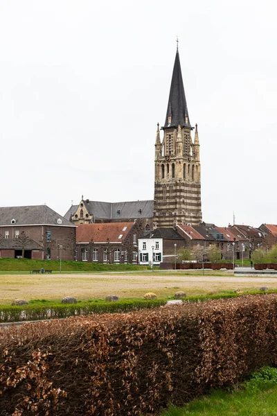 Sittard Limburgo Países Bajos 2022 Vista Sobre Pueblo Torre Iglesia — Foto de Stock
