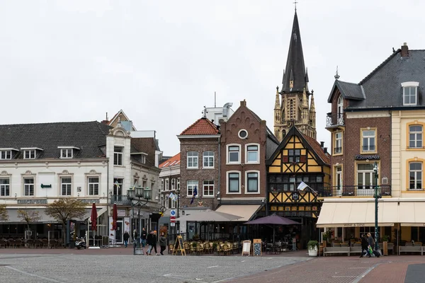Sittard Limburg Netherlands 2022 Old Market Square Local Tourists — Stock Photo, Image