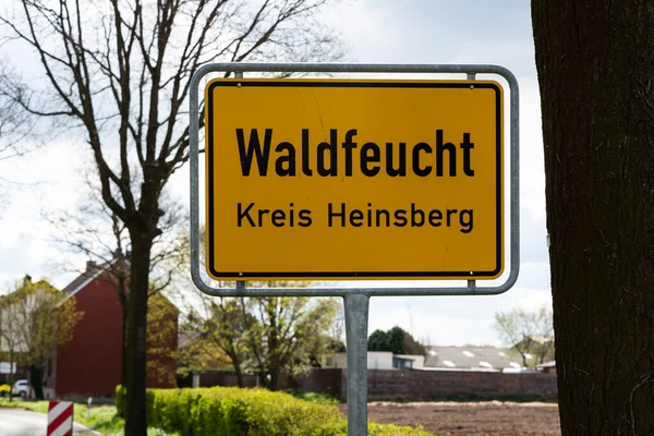 Waldfeucht North Rhine Westphalia Germany 2022 Sign Village Municipality — Stock Photo, Image