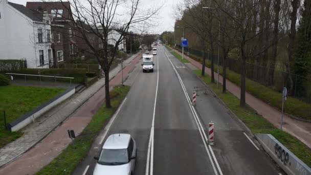 Maastricht Limburg Netherlands 2022 N278 National Road Maastricht Suburbs Taken — Stockvideo