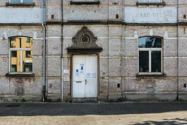 Watermael Boitsfort Región Bruselas Capital Bélgica 2019 Fachada Una Escuela — Foto de Stock