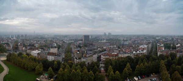 Koekelberg Huvudstadsregionen Bryssel Belgien 2019 Panoramautsikt Över Bryssel Morgonen Över — Stockfoto