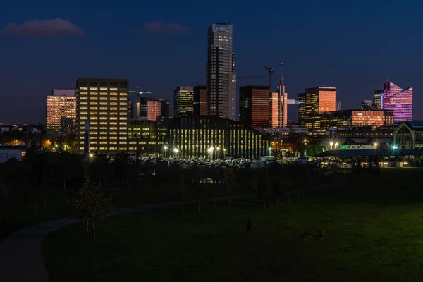 Molenbeek Brussels Capital Region Belgium 2019 View Brussels Skyline Just — ストック写真