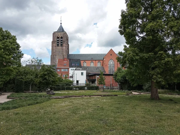 Mol Antwerpen Belgien 2022 Kyrka Och Park Den Historiska Byns — Stockfoto