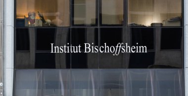 Brüksel İş Bölgesi, Brüksel Başkent Bölgesi, Belçika - 02 04 2020 Ortaöğretim Enstitüsü Bischoffsheim Lisesi