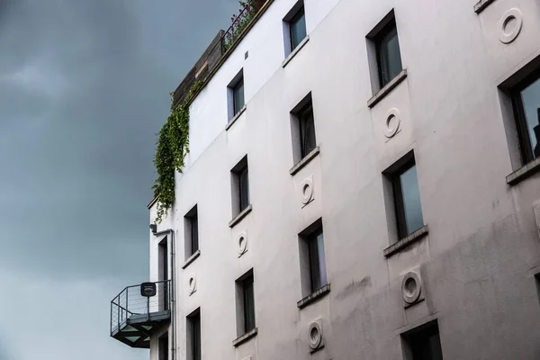 Anderlecht Brussels Capital Region Belgium 2021 Contemporary City Apartments Banks — Stock Photo, Image